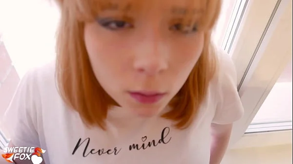 Lover Doggy Fuck Tight Pussy Redhead Near the Window