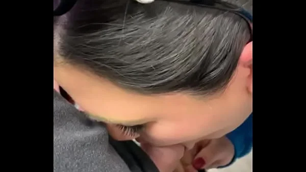 Stupid wife sucking dick in store like a whore