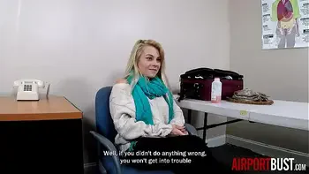 Teen Scammer Skylar Valentine Fucked by Older Customs Guard