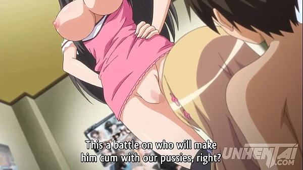 Hot Teens Fighting for One Lucky Guy - Hentai with Subtitles