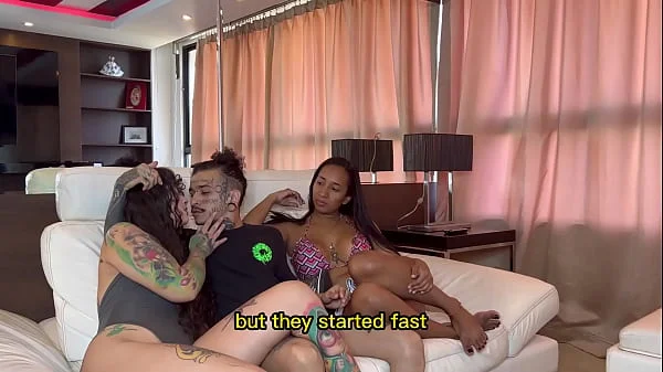 We are meeting our new neighbors, swap couple, English captions