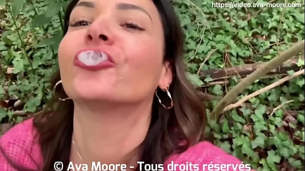 PORNO REALITÉ - Tu me trouves, je te suce! 3 inconnus me croisent et je les pompe dans un bois