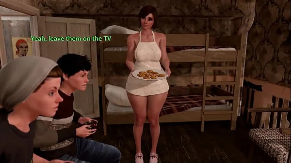 Two sissy guy wnat futa Milf's dick and ass - animation threesome futanari shemale double anal