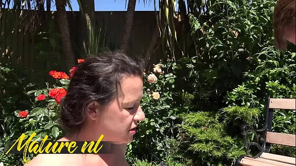 British MILF Eva Jayne Enjoys a Good Fuck In The Garden!