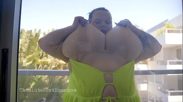 Super big tit slut fucks her Neighbor