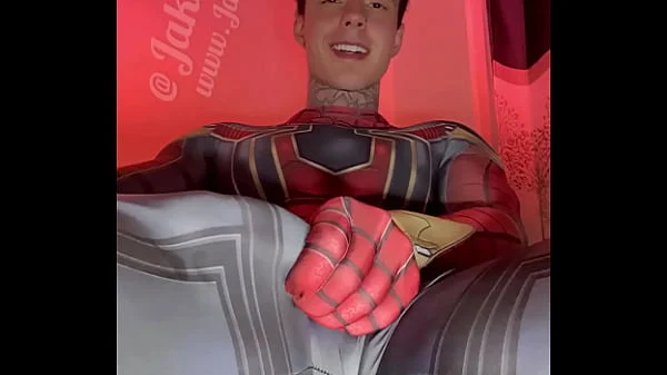 Stroking My Massive Cock In Super Hero Costumes Before Shooting A Huge Load