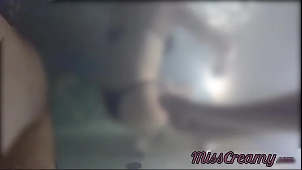 Flashing my pussy in front of a boy in public swimming pool and helps me masturbate - it's very risky with people near - MissCreamy