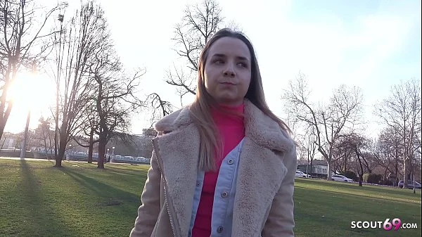 GERMAN SCOUT - TINY GIRL MONA IN JEANS SEDUCE TO FUCK AT REAL STREET CASTING