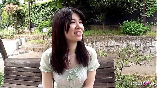 Shy Japanese Teen Madoka Araki seduce to Suck Stranger Cock in Car