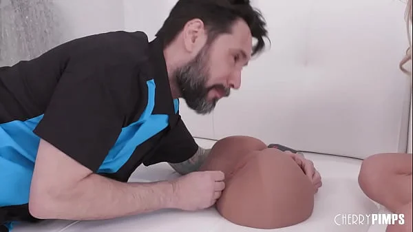 Naturally Busty Horny Blonde Jesse Pony Desperately Needs A Big Dick in Her Trimmed Pussy