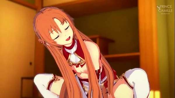 Asuna unplanned sex POV in a village room online