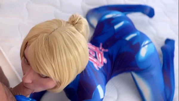 Rough Sex, Facefuck and Hot Masturbation from Samus Aran - Cosplay Metroid Game