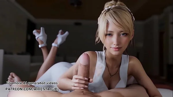 Final Fantasy XV Lunafreya Handjob | Uncensored Hentai AI generated