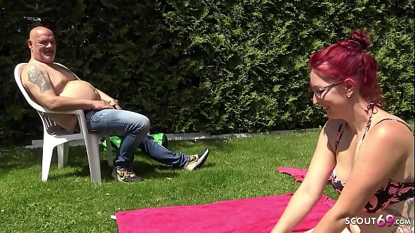 German Curvy Wife Fuck at Beach with Egon Kowalski while her husband is next to her