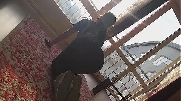 Sun Set Dildo Orgasm masturbation during exercising