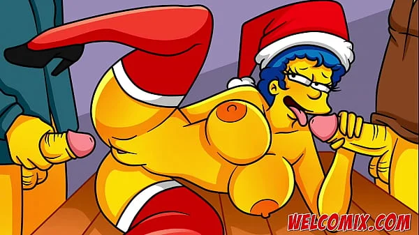 Christmas Present! Giving his wife as a gift to beggars! The Simptoons, Simpsons Hentai