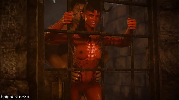 Karlach fucks with Halsin