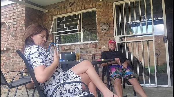 Mutual masturbation with my neighors wife end in a creampie outdoors