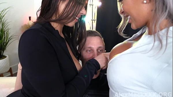 Violet Myers & Hayley Davies picked up a lucky guy to share