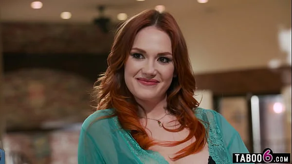 Cucking his mature MILF stepmom Siri Dahl in front of her boyfriend