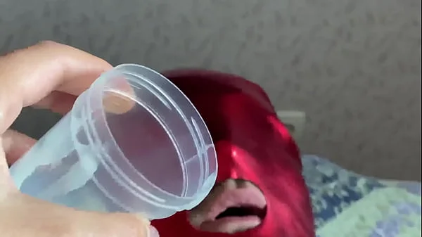 FEMDOM CUM FEEDING WITH FRESHLY MILKED SPERM