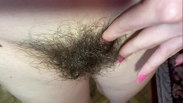 extreme close up on my hairy pussy huge bush 4k HD video hairy fetish