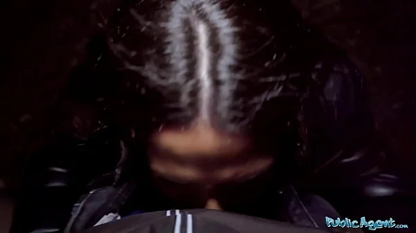 Public Agent Big ass Nuria Millan cheating public blowjob with big dick