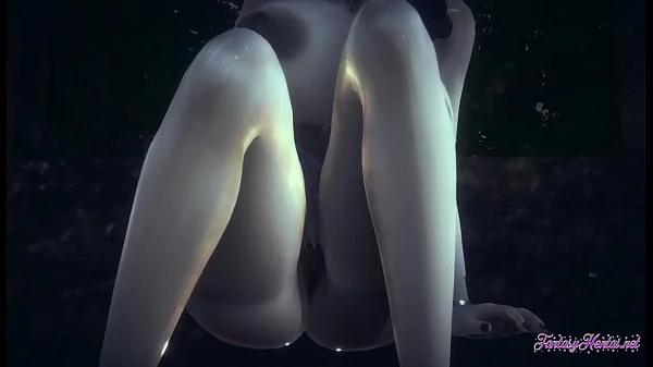 Resident Evil Hentai 3D - Lady Dimitresku fingering and squirting in a raining day - Japanese manga anime cartoon game porn