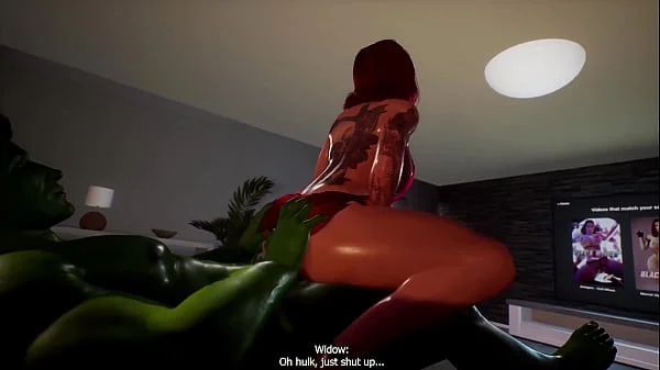 3D Hentai The Incredible Hulk x Black Widow 4k