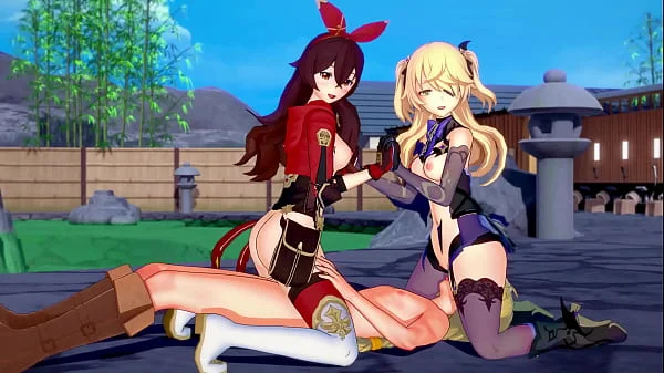 Genshin Impact - Two Archer Girls [3D Hentai, 4K, 60FPS, Uncensored]
