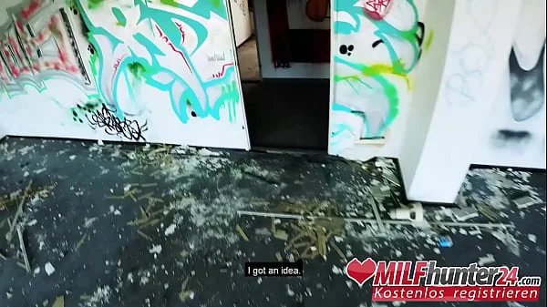 Today, the MILF Hunter fucks skinny MILF Vicky Hundt in an abandoned building & shoots his cum on her face (FULL SCENE)! I banged this MILF from milfhunter24.com!
