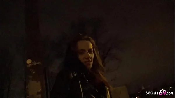 GERMAN SCOUT - Skinny Freckled Redhead french Wife Luna Thurman Pickup for Casting Fuck