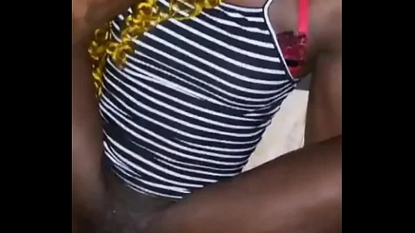 Little African teen slut gets Long strokes and her phat soft pussy eating out hard