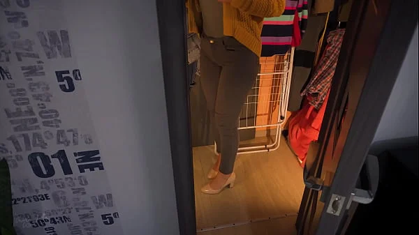 Hot Secretary In Tight Jeans Teases Ass With Visible Panty Line