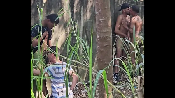 orgy bareback interracial in the florest 05 08