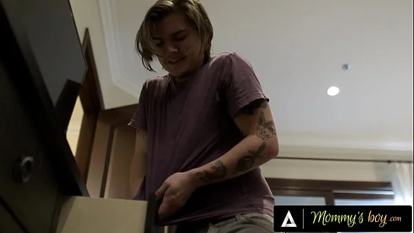 MOMMY'S BOY - Big Tits MILF Lauren Phillips Caught Sneaky Stepson Investigating Her Sex Drawer