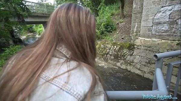 Public Agent She gets fucked deep by a fat cock in public