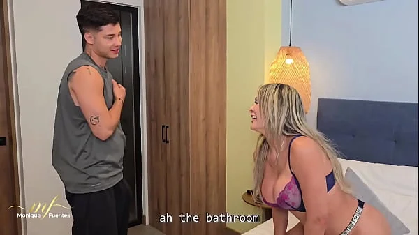 Milf fucks her stepson's big dick friend for a bet - Monique Fuentes & Danner Mendez