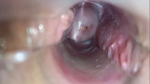 orgasm inside the vagina close-up