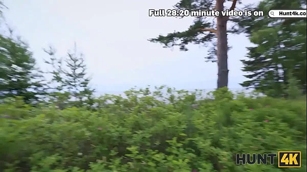 HUNT4K. Young russian slut was fucked by a stranger while her boyfriend was in the tent