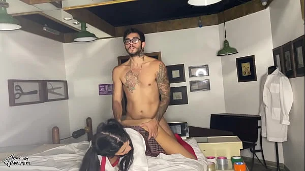 Petite Student Tied up and Gagged Gets Fucked and Dominated Hard with Multiple Creampies!