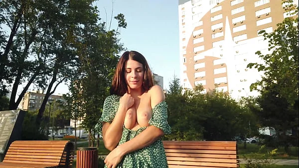 My Wonderful Stepsis lost the bet and has to show her pussy on public : in the restaurant and on the street