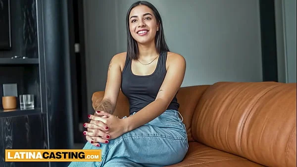 Small tits big booty Amateur 18yo Colombian hot POV cowgirl fake casting!