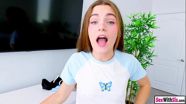 Tiny teen stepsister takes everything from her big dick stepbro