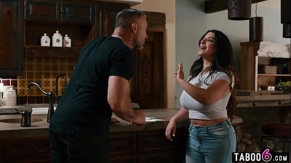 Huge tits Arab teacher on indefinite leave visited by students stepdad