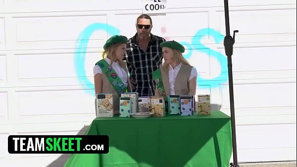 Tiny Girl Scouts Coco Lovelock & Haley Spades Getting Their Pussies Fucked By Their Customers