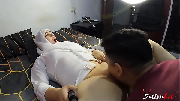 Arab Babe Lets Her Stepbrother Eat Her Thirsty Pussy And Fuck Her Hard- Hijab
