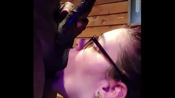 White Slut Wife Doing What She Loves Best Sucking Big Black Cock BBC