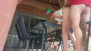 Upskirt fuck with my stepmom,view from below