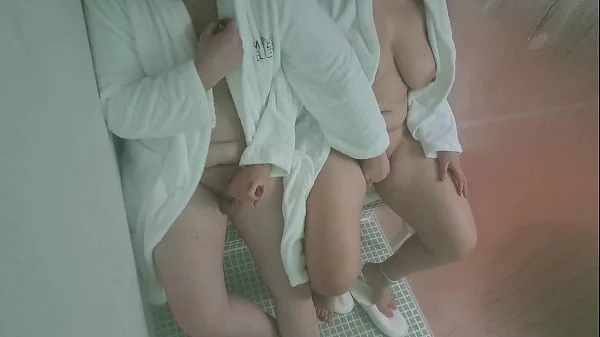 Slut wife fucks stranger at the sauna